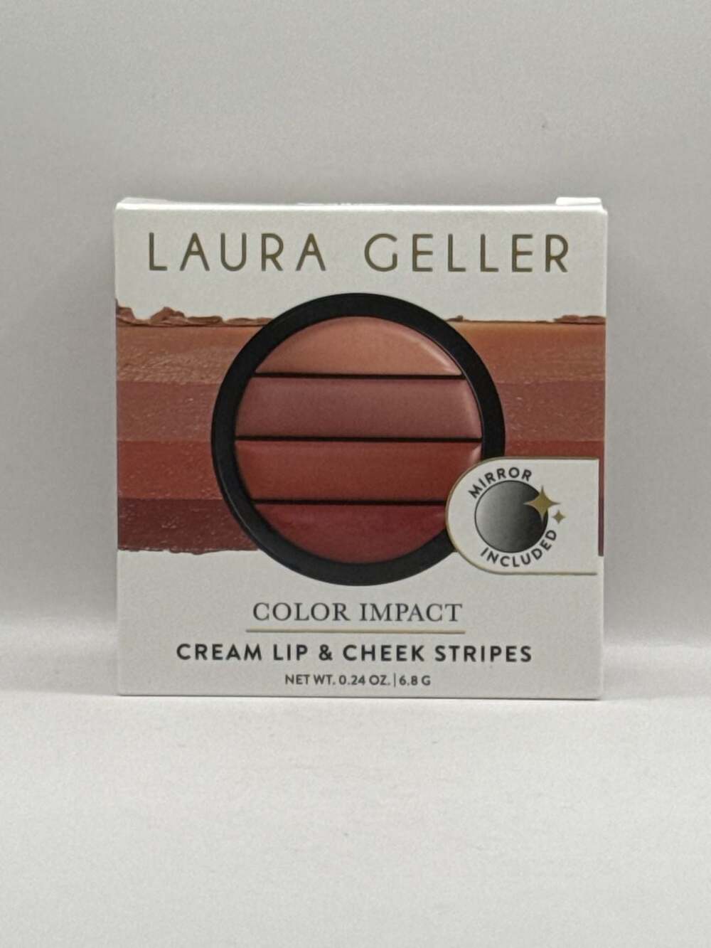Laura Geller Color Impact Cream Lip & Cheek Stripes Bare Essentials Compact
